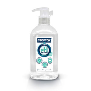 12x Spray aerosol desinfectante mascarillas, tejidos y superficies 70% Alc.  STOPTOX 300 ml